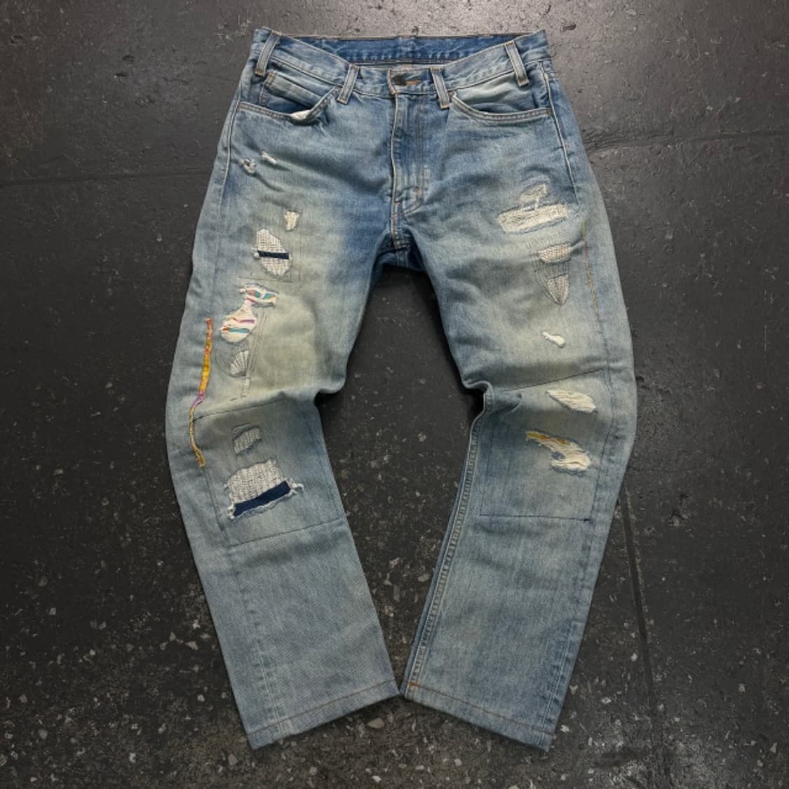 30 리바이스 505 C 오렌지탭 디스트로이드 청바지 상품이미지1