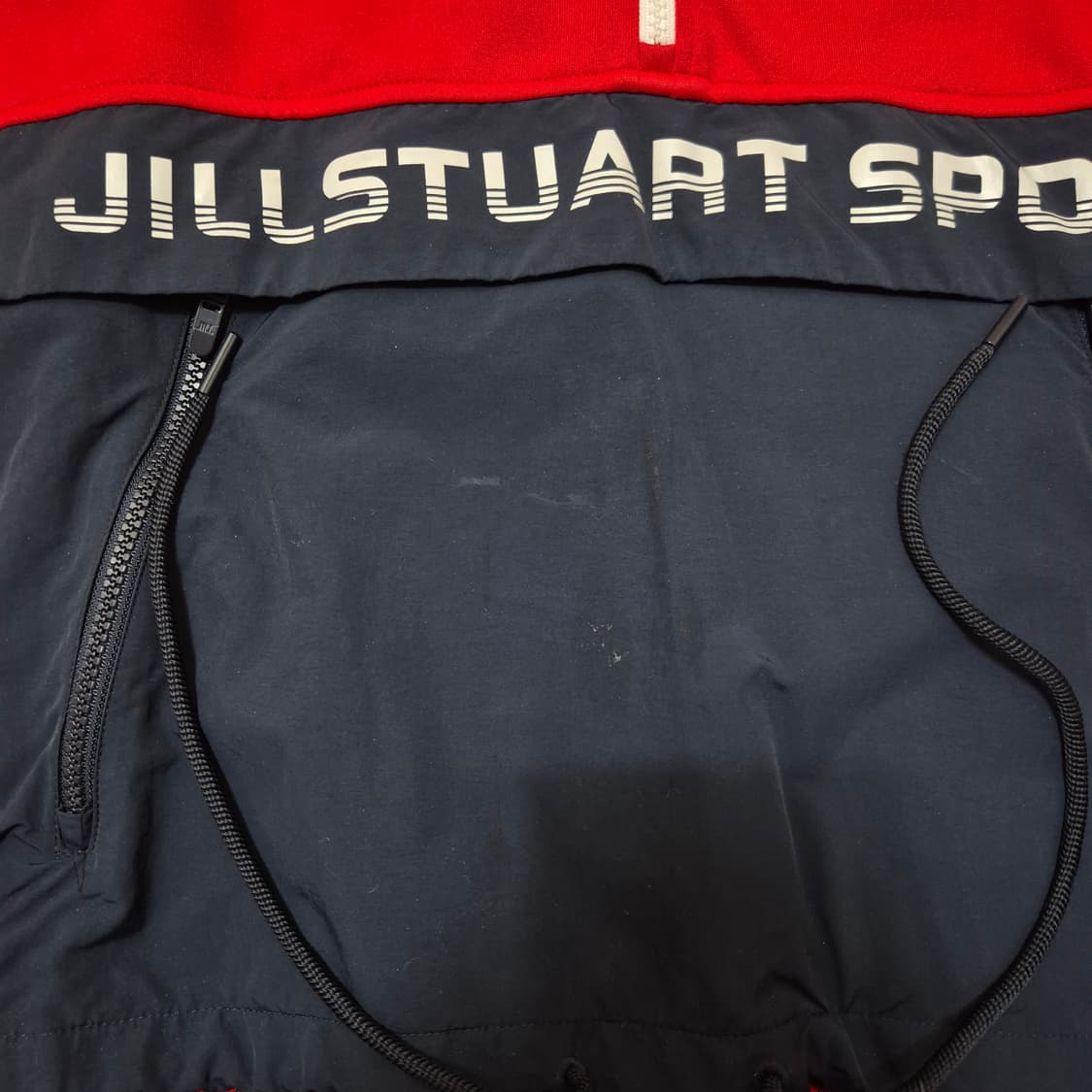 질스튜어트 스포츠 뉴욕 투톤 배색 아노락 후드집업 L(100) 상품이미지4