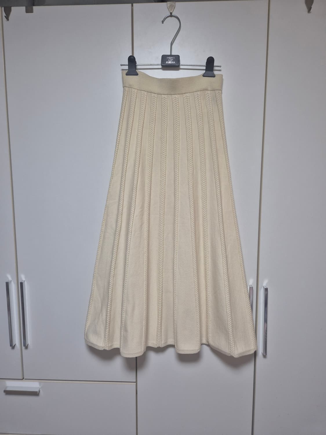 쿠오세 KUOSE 니트 롱스커트 아이보리 상품이미지4