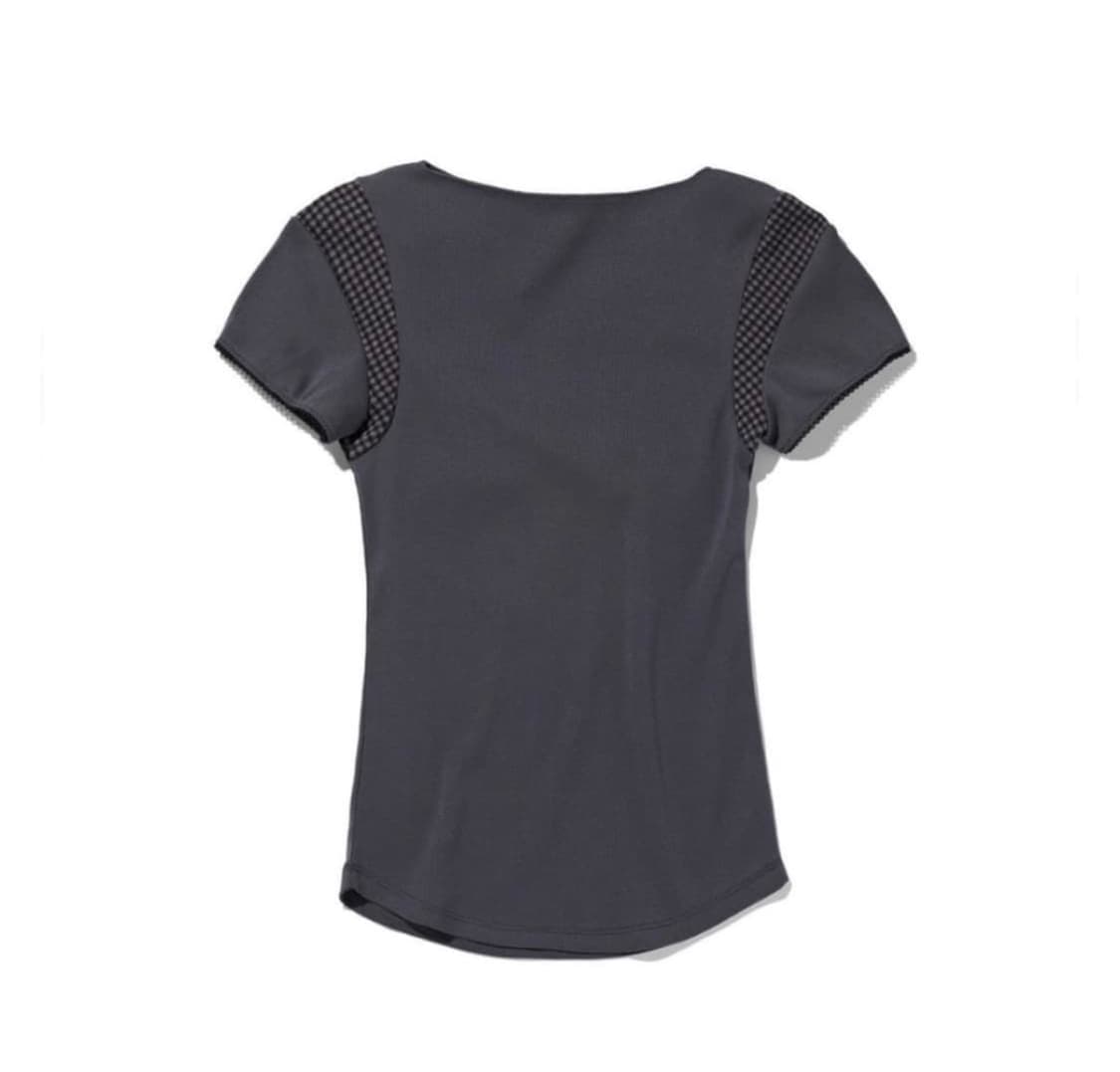 미스치프 cowl check block top charcoal 상품이미지3