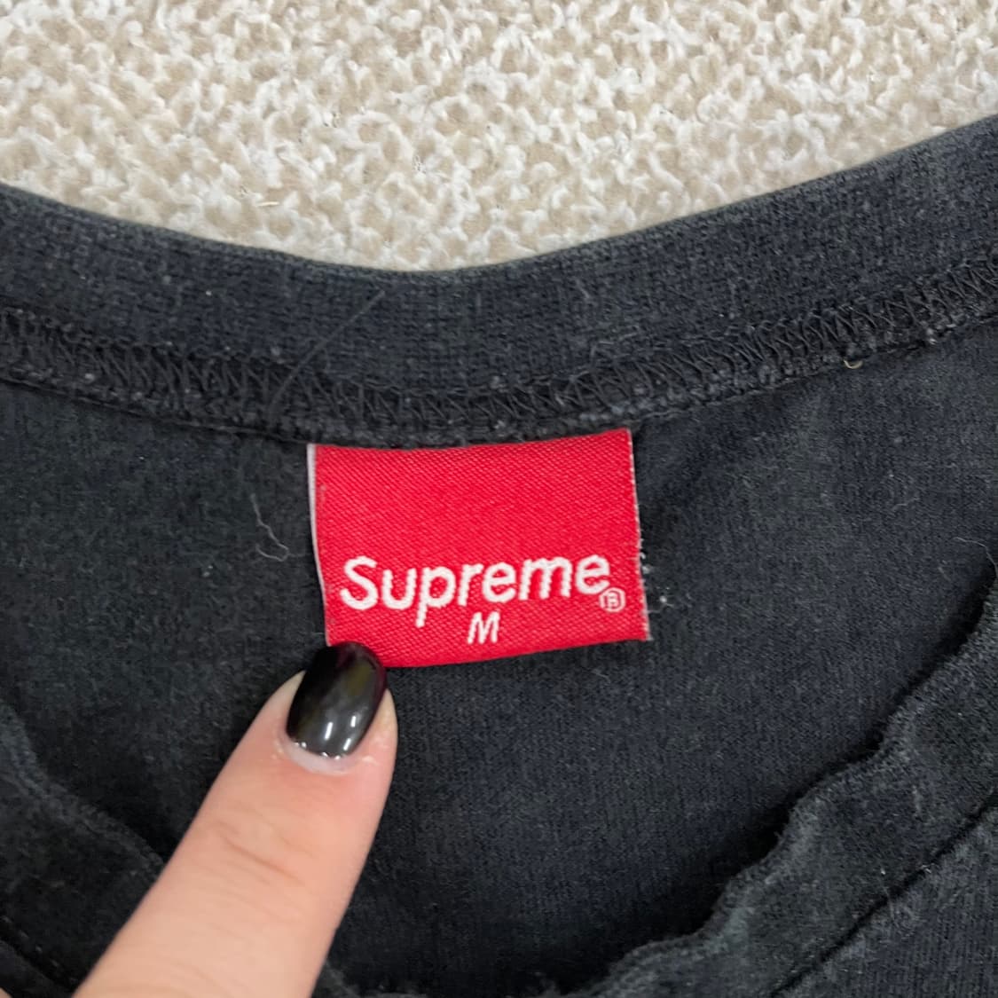 M 빈티지 블랙 반팔 티셔츠 0203M1 상품이미지2