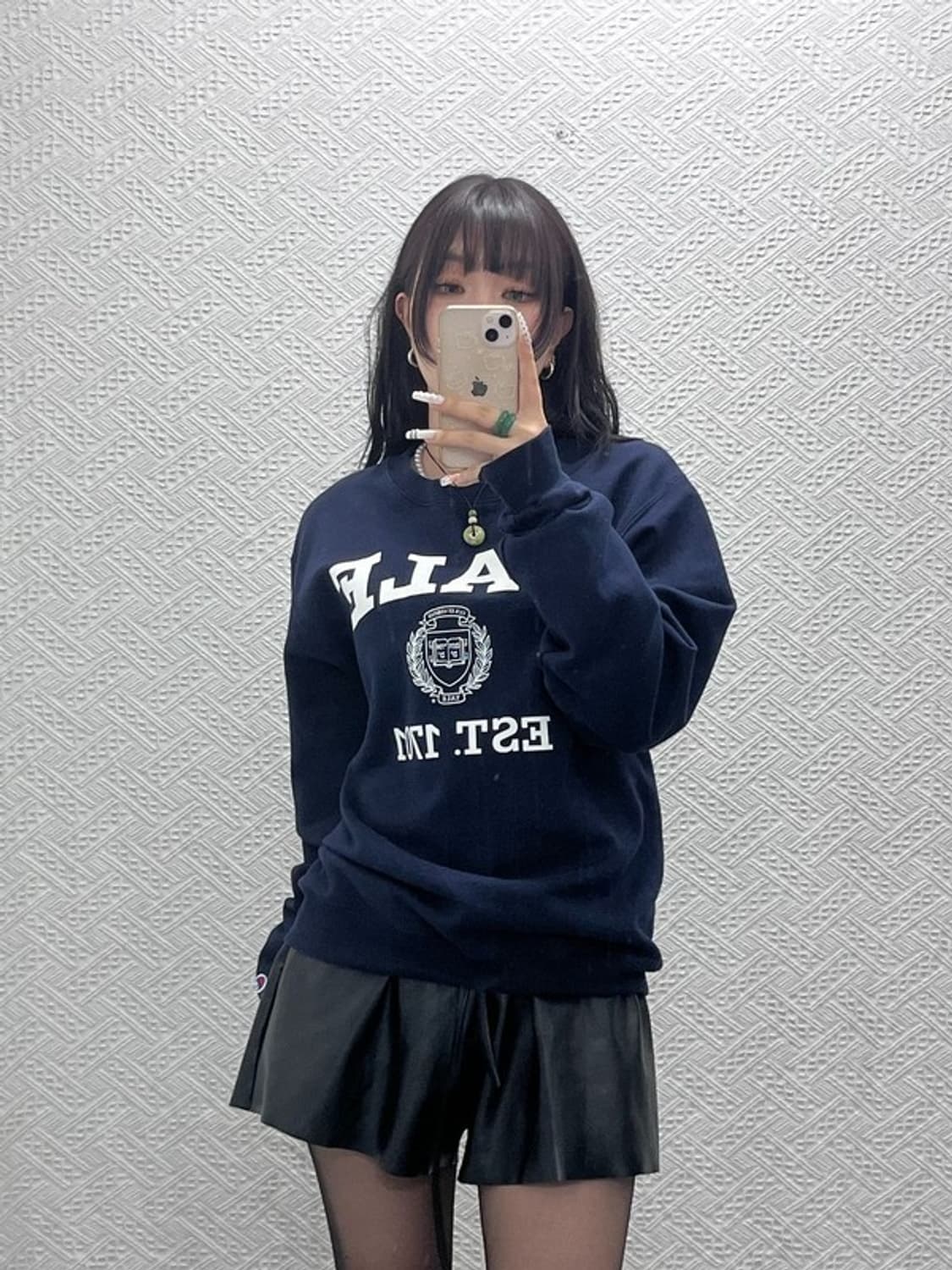 챔피온 올드스쿨 레트로 빈티지 예일 빅로고 맨투맨 S C11030 상품이미지1