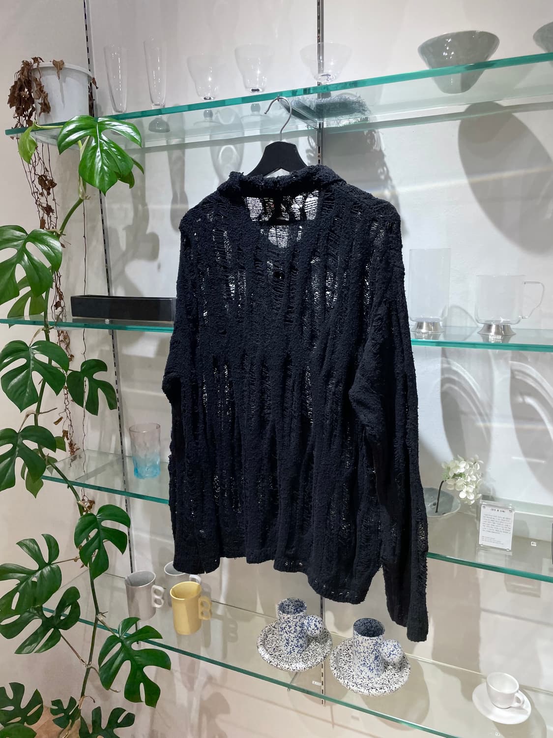 카미야 distressed knit cardigan 상품이미지5