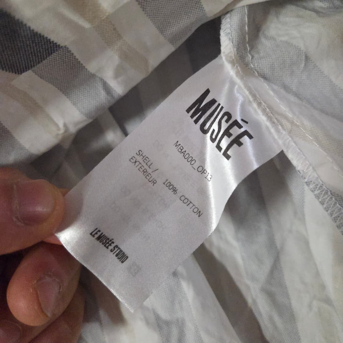 뮤제 라메르 웨이스트 밴드 코튼 벨티드 드레스 원피스 38(M) 상품이미지6