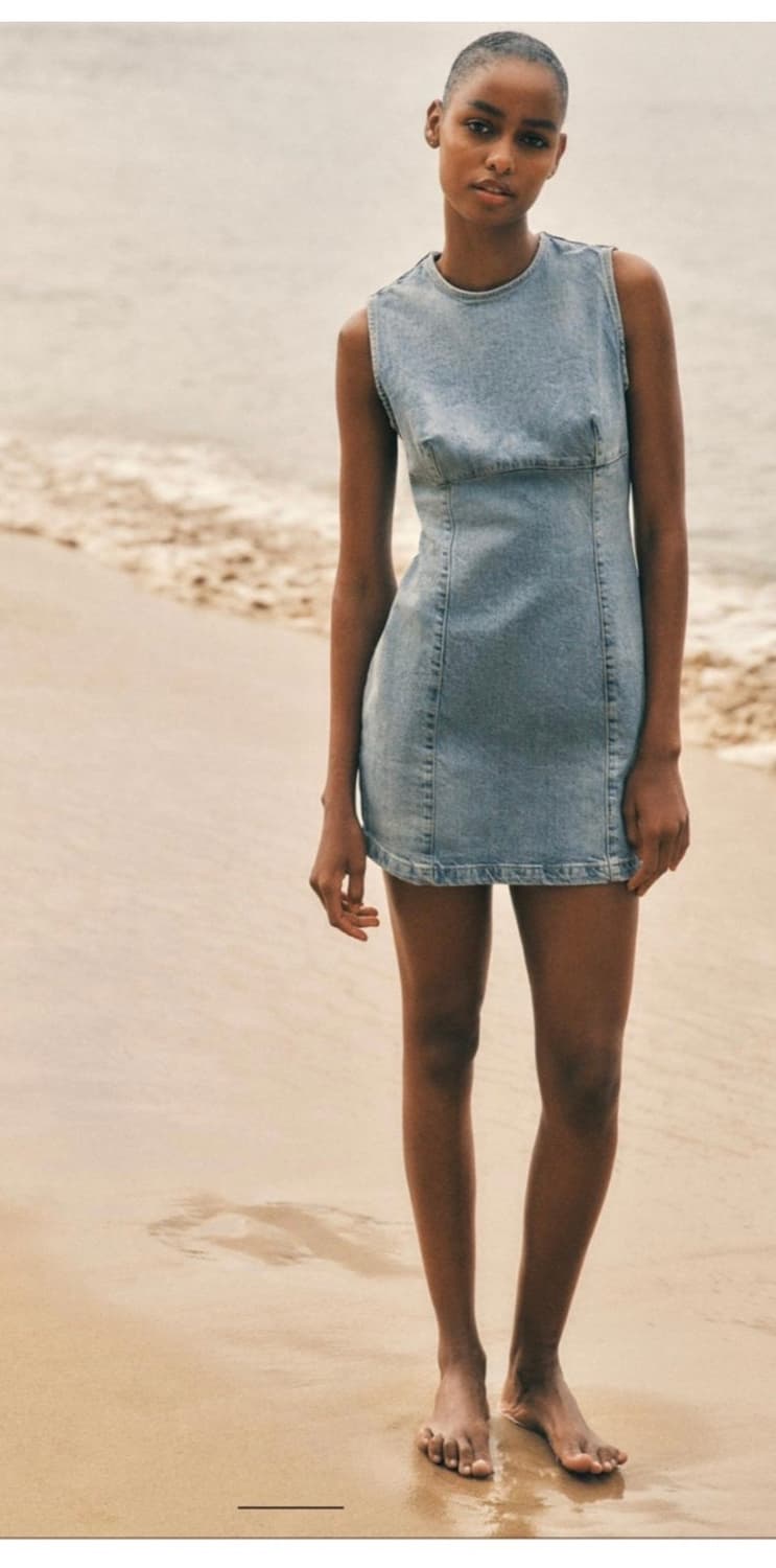 자라 데님 미니원피스 Trf 상품이미지1