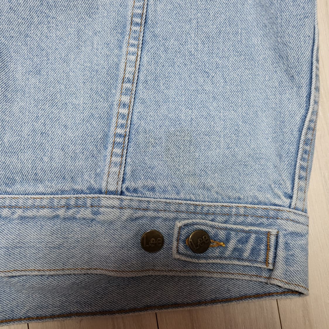 (M) made in canada 90s Lee 리 라이더 데님 청자켓 상품이미지8