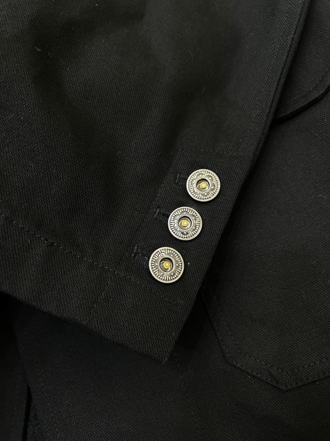 [L]프리즘웍스 Wandering 코튼 워크 블레이저/블랙 상품이미지4