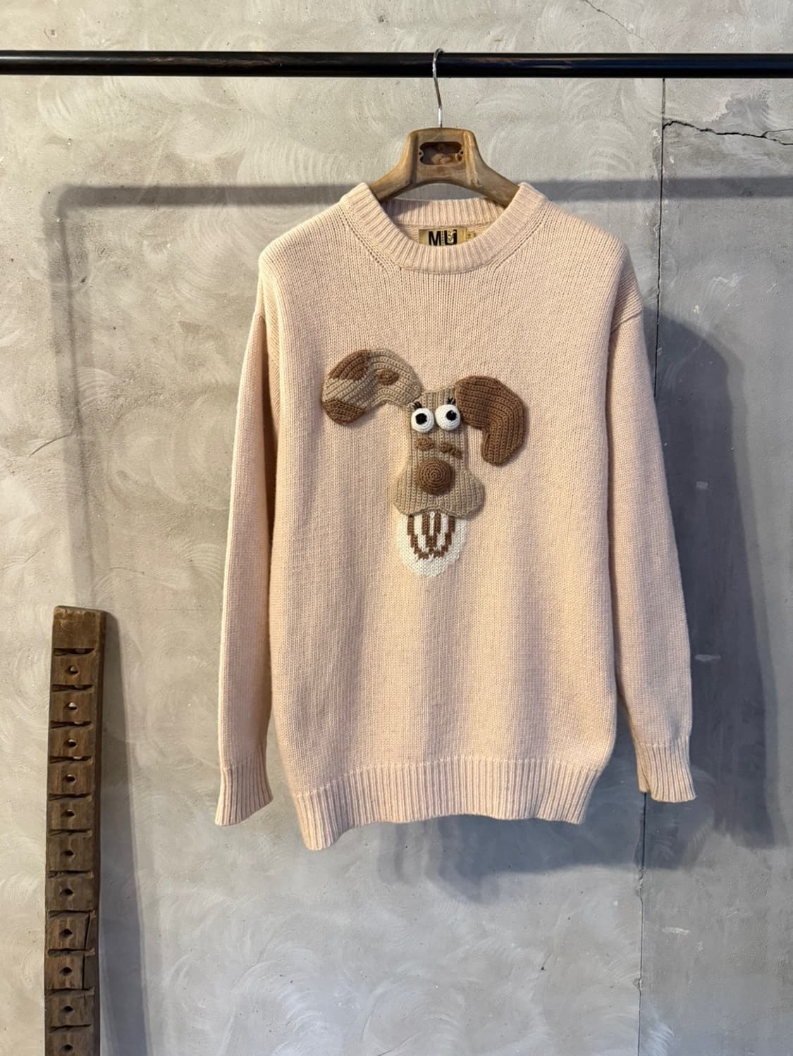 MU 그래픽 램스울 니트 100 상품이미지1