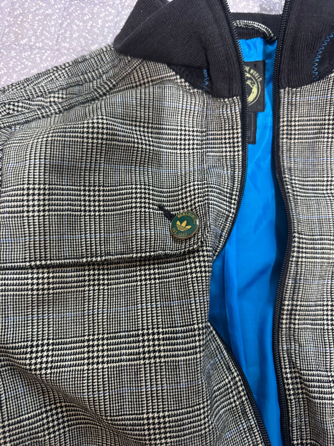 희귀 아디다스 MOTW 잉글랜드 체크 울 트랙탑 져지 00s 상품이미지2