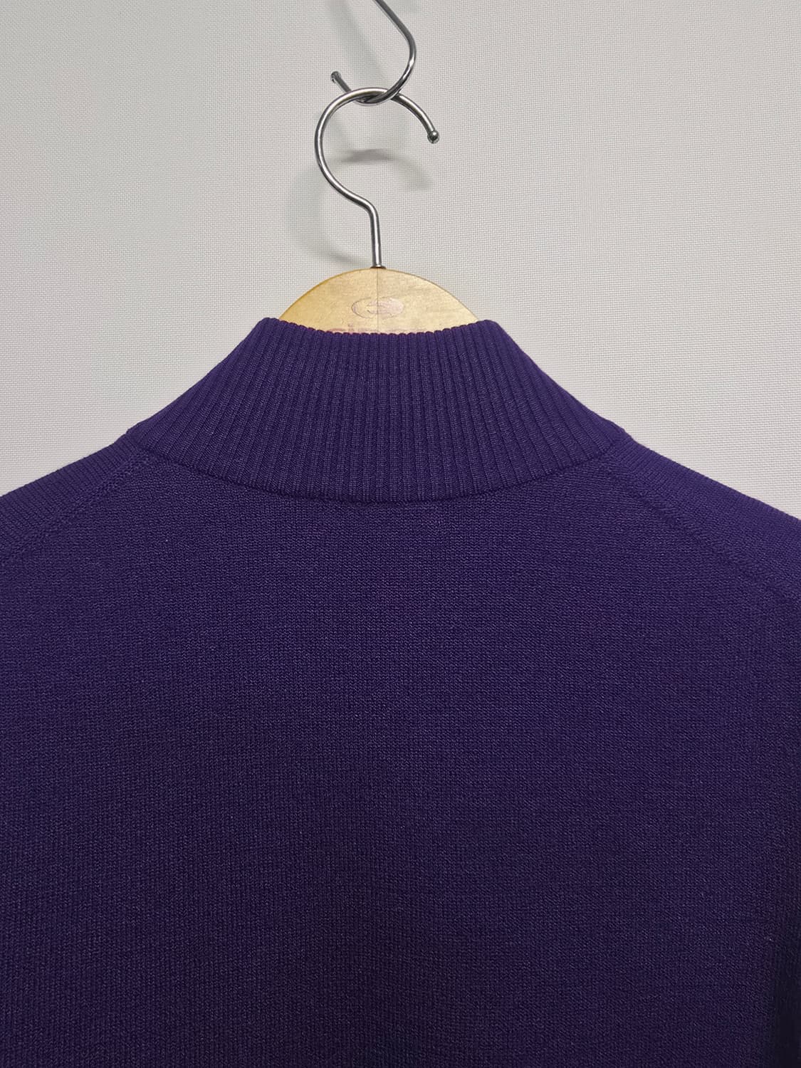 라코스테 퍼플 니트 집업 가디건 상품이미지6