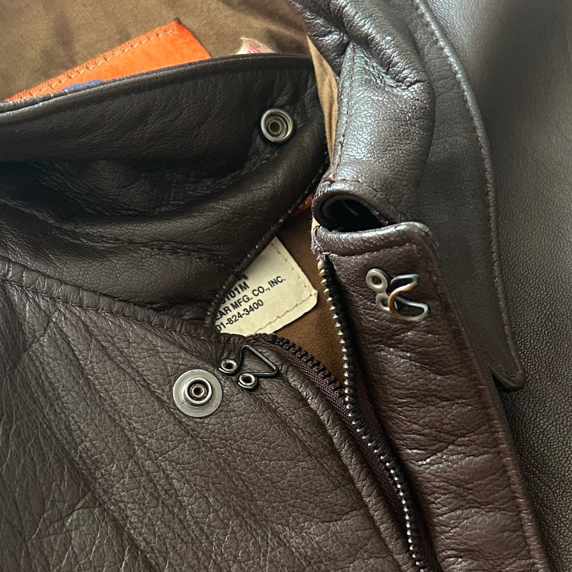 COOPER A-2 레더 플라이트 자켓 (Made in USA) 상품이미지3