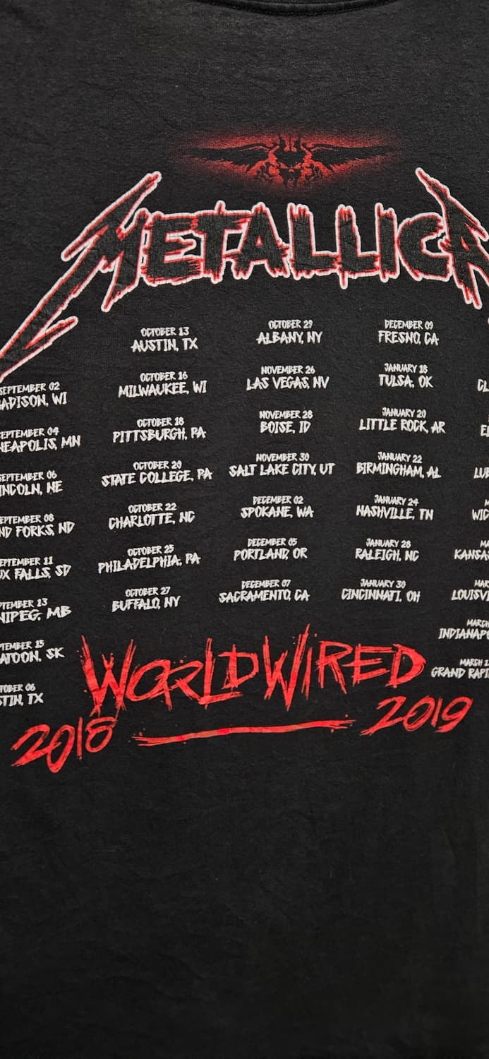 Metallica - 18-19 Tour 상품이미지4