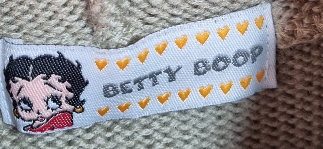 S (90) 베티붑 베이지 후드 니트 베스트 상품이미지3