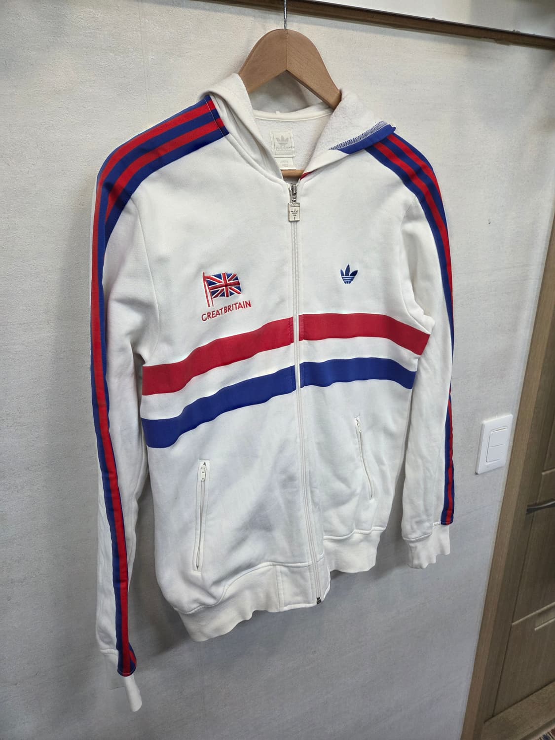 아디다스 신영국 기모 트랙 져지 후드집업 L 상품이미지7