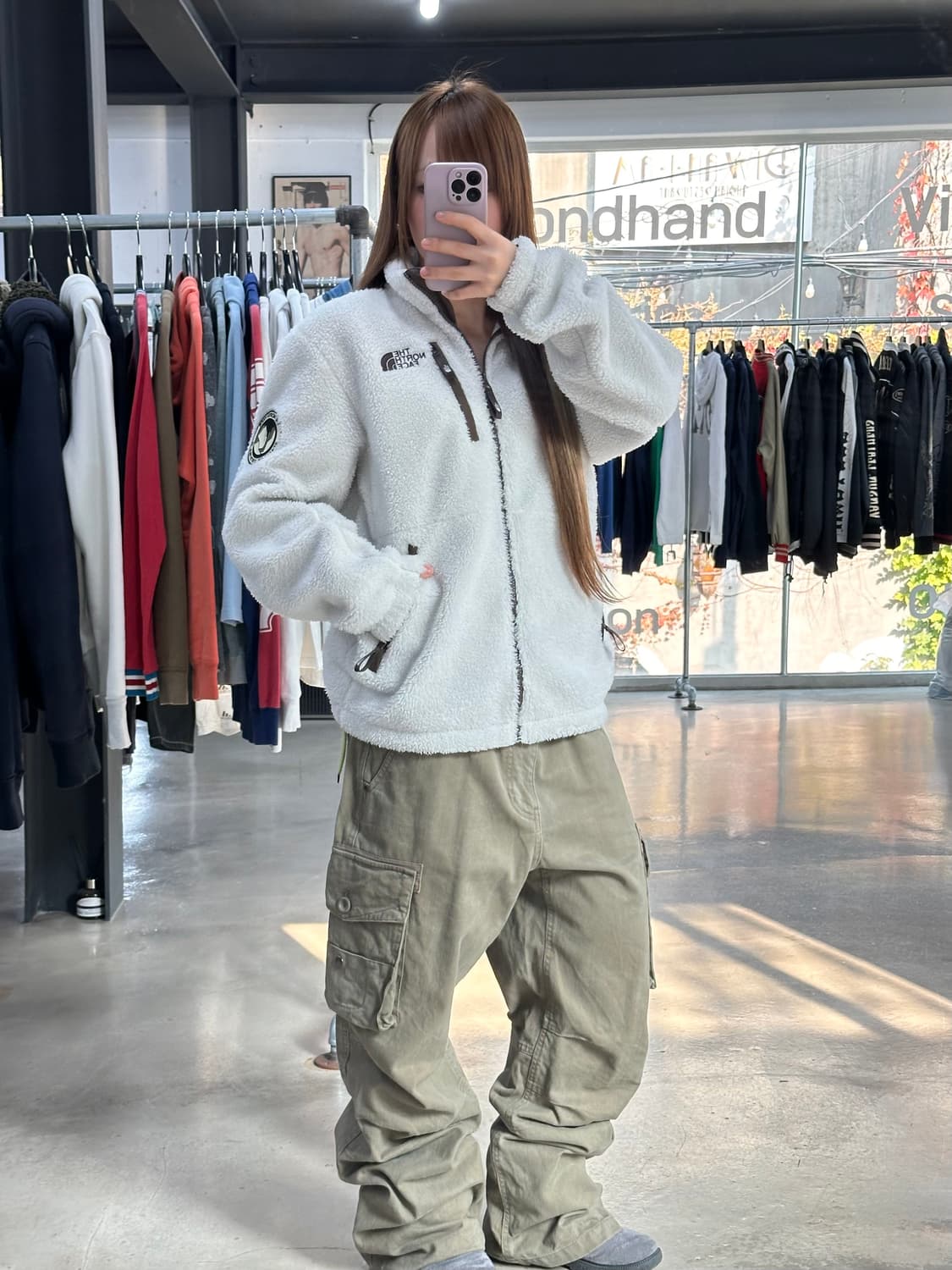 노스페이스 화이트라벨 화이트초코 리모 플리스자켓 상품이미지2