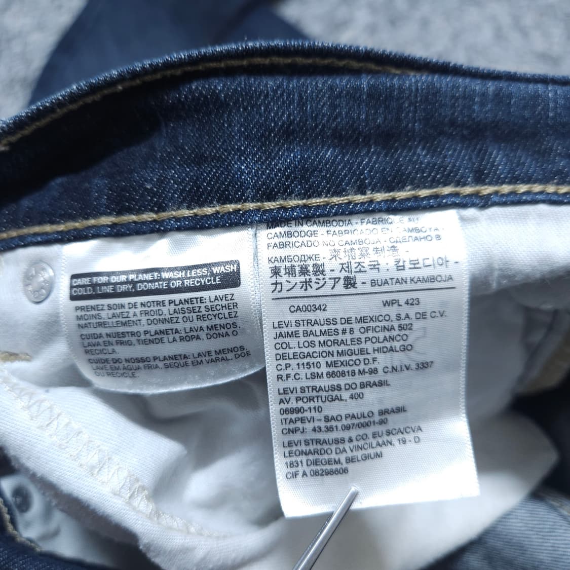 리바이스511) 허리34-35 남자 일자청바지 / 왕눈이샵 상품이미지9