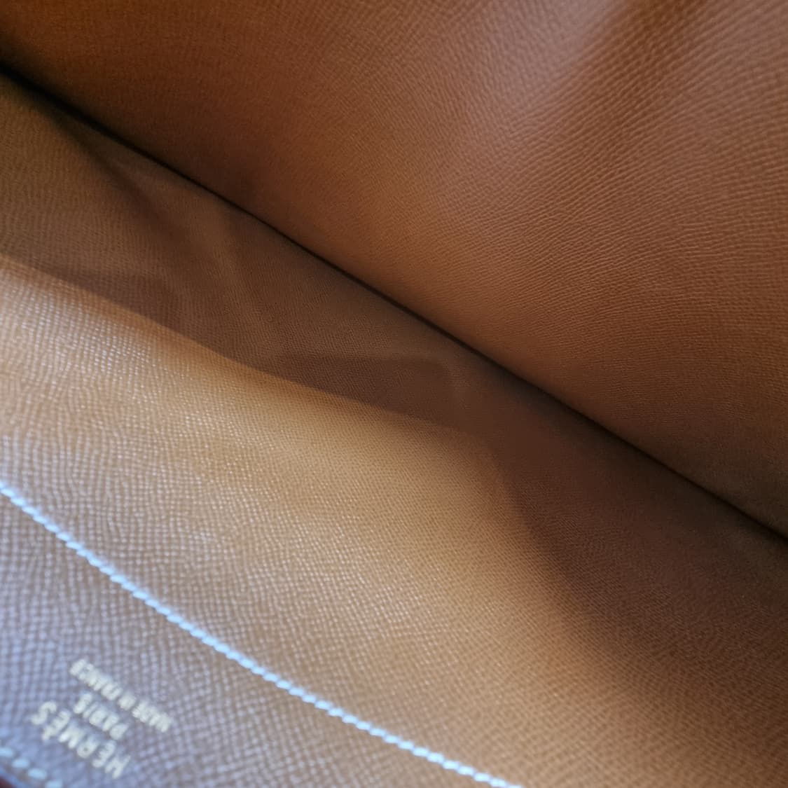 에르메스 삭아데페슈41 브라운 금장 브리프케이스 남여공용(최상급서류가방) 상품이미지8