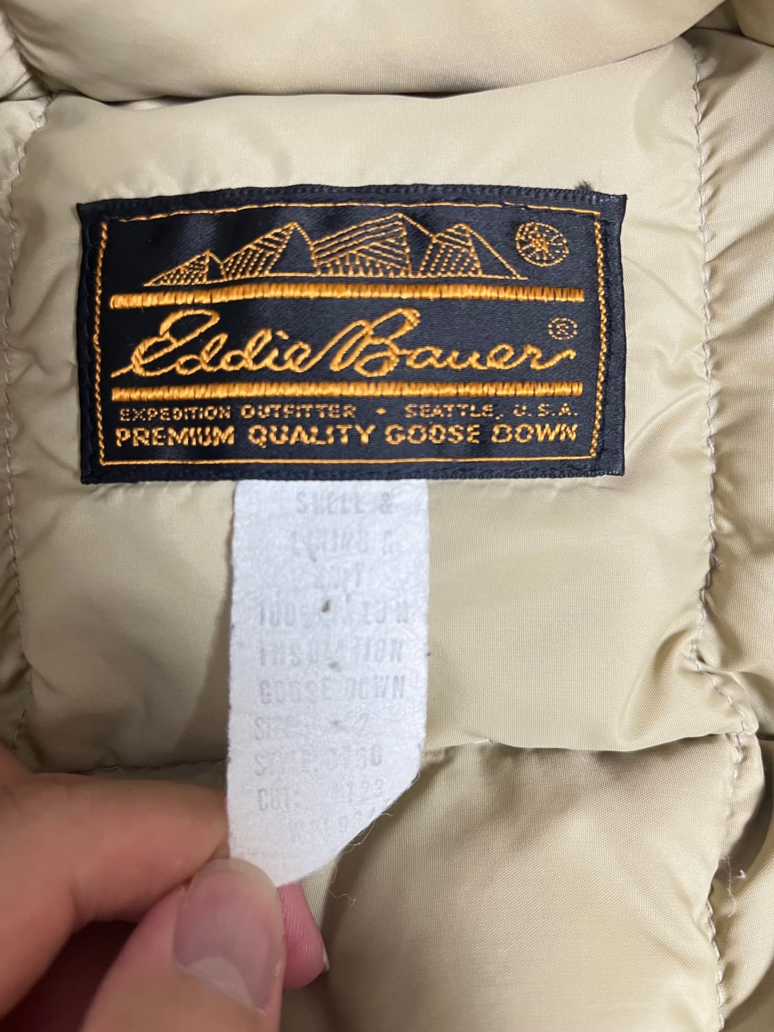 80s 에디바우어 다운 베스트 (조끼 패딩) 상품이미지3