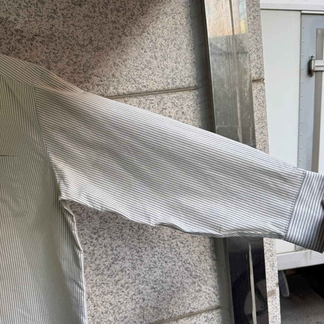 엘엘빈 스트라이프 패턴 포켓 셔츠 상품이미지7