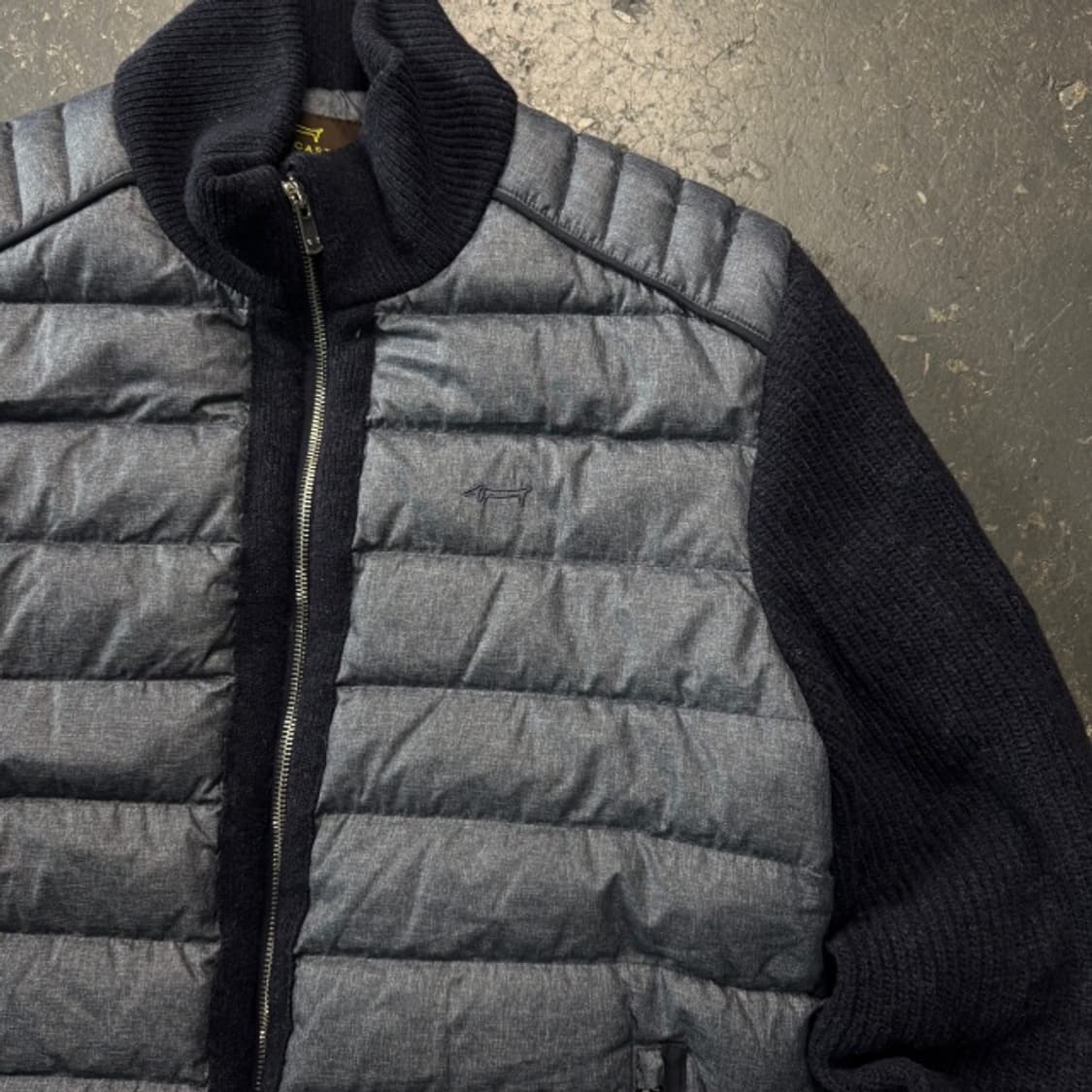 100 루이까스텔 방풍 니트 패딩 상품이미지2