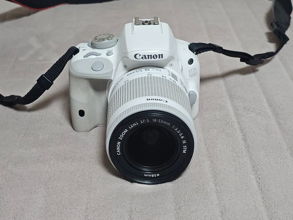 캐논 EOS 100D 화이트 색상 DSLR 카메라 상품이미지1