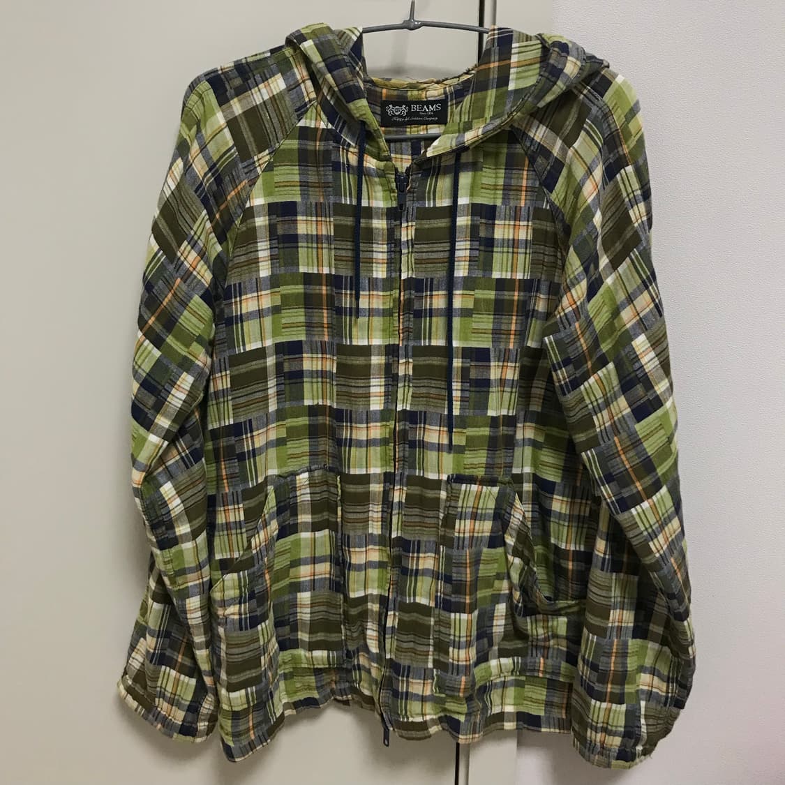 BEAMS patchwork 2way zip up 상품이미지1