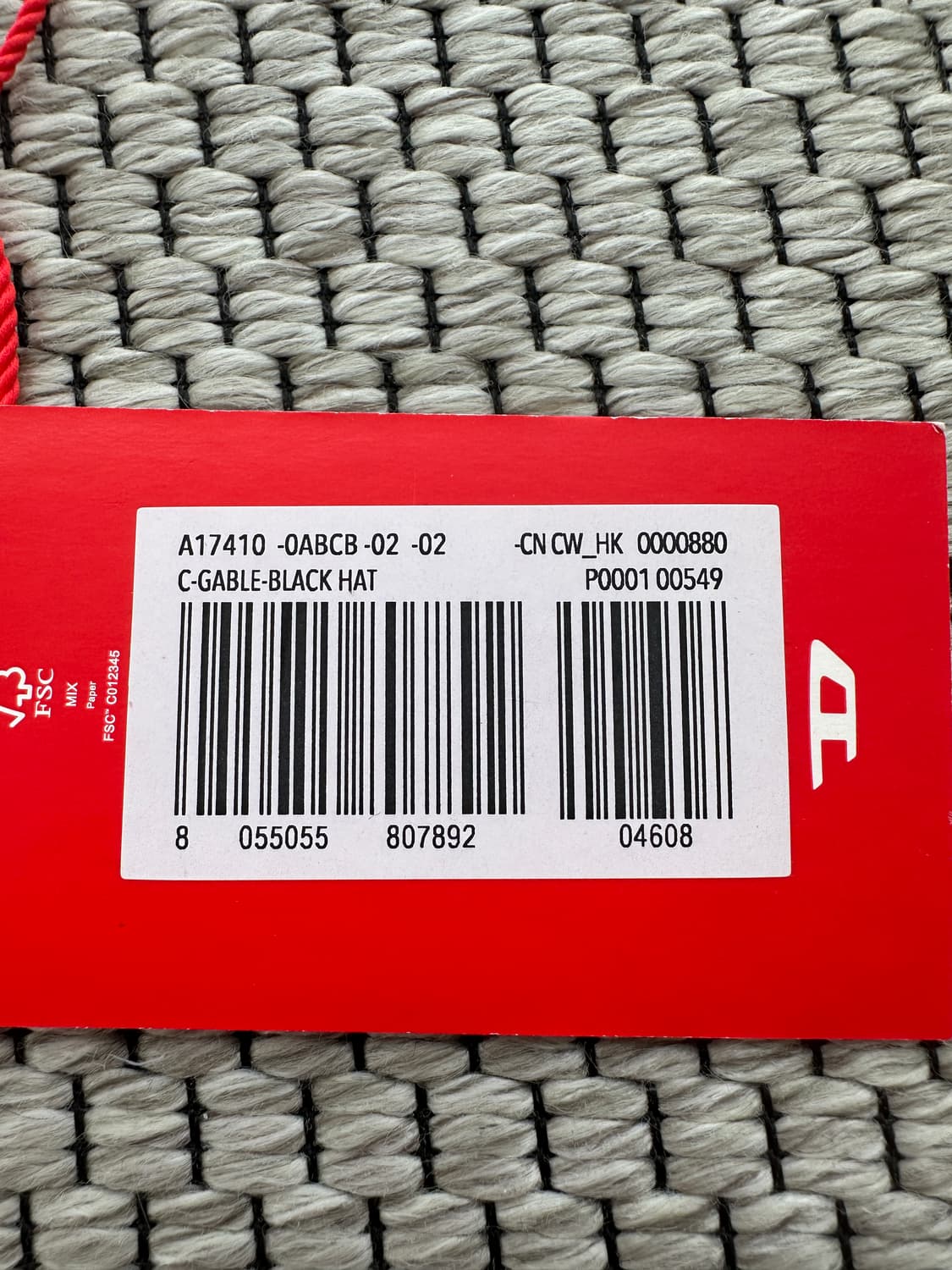 [2] 디젤 C-게이블 스트레치 데님 볼캡 블랙 상품이미지7