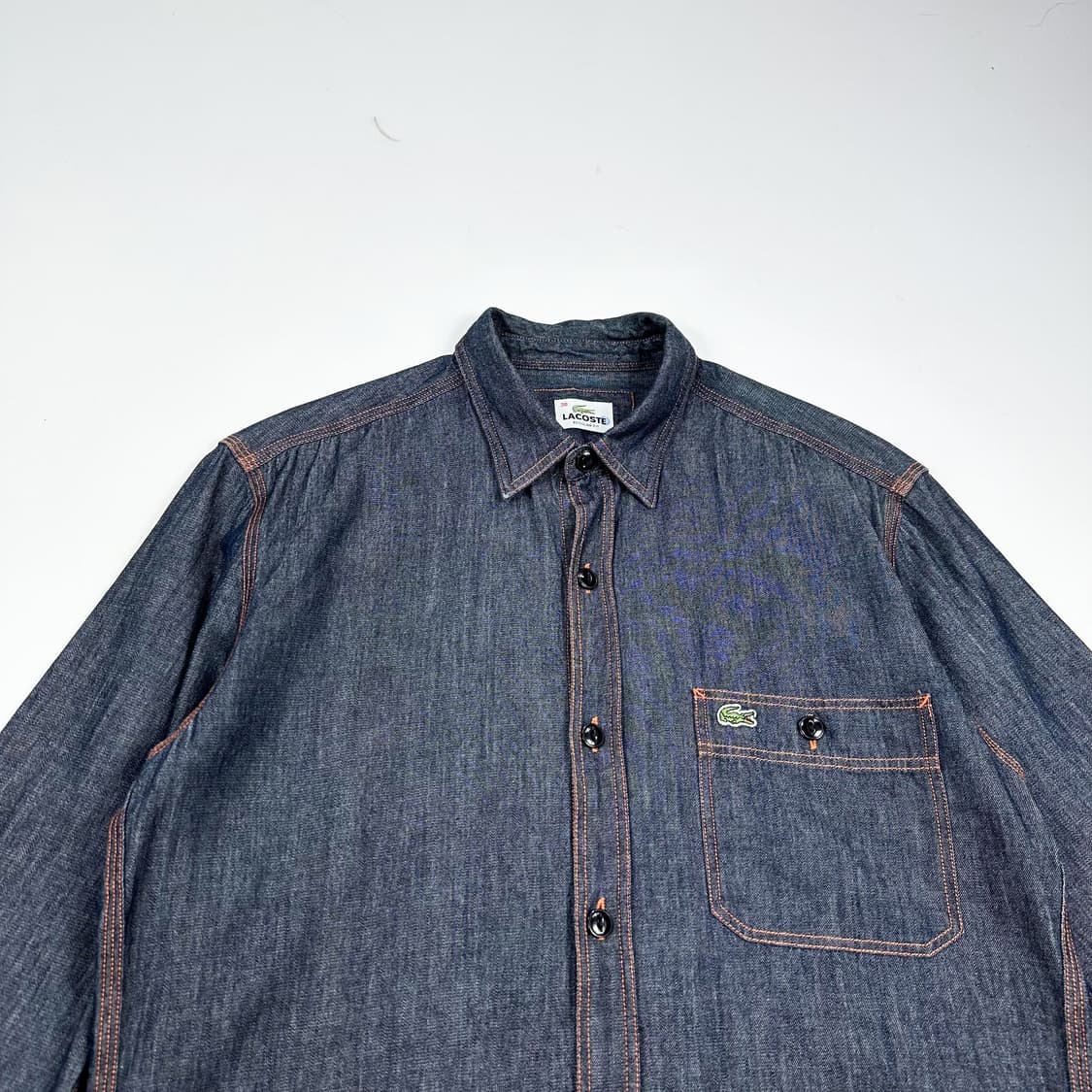 라코스테 클래식 원포켓 데님셔츠 M 상품이미지2