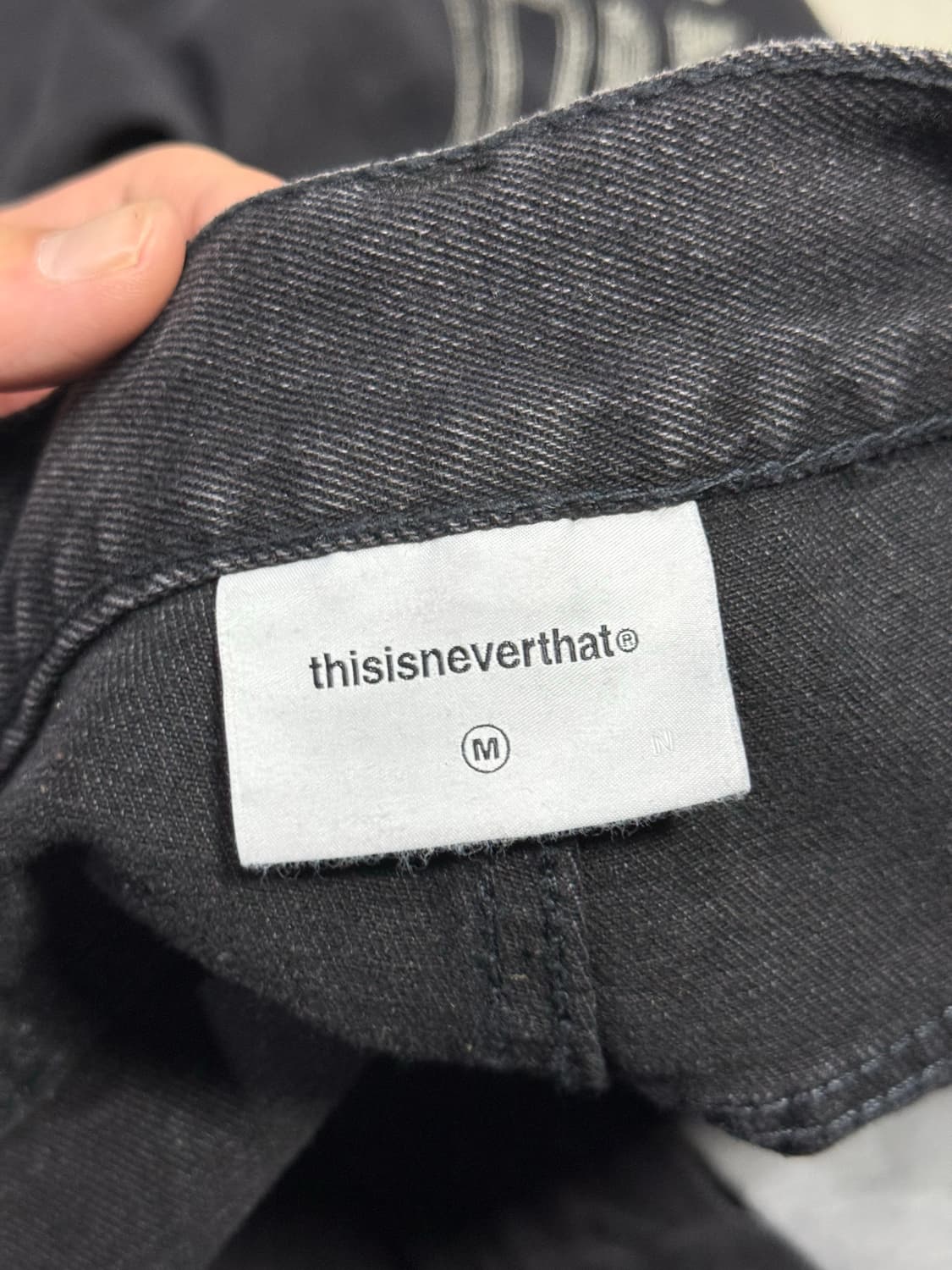 디스이즈네버댓 아카이브 거미줄 자수 데님 스케이터 바지 새 상품 상품이미지9