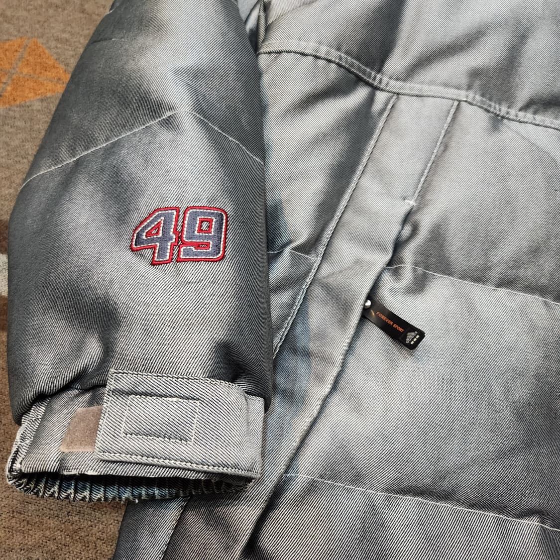 아디다스 00s 실버 데님 덕다운 패딩 L 상품이미지3