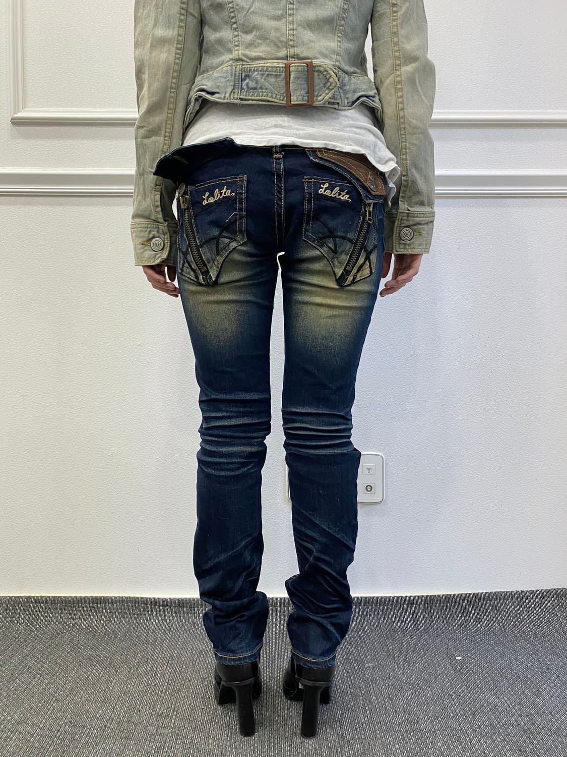 [LOLITA JEANS] 2000s Kitsch slim Fit Pan 상품이미지6