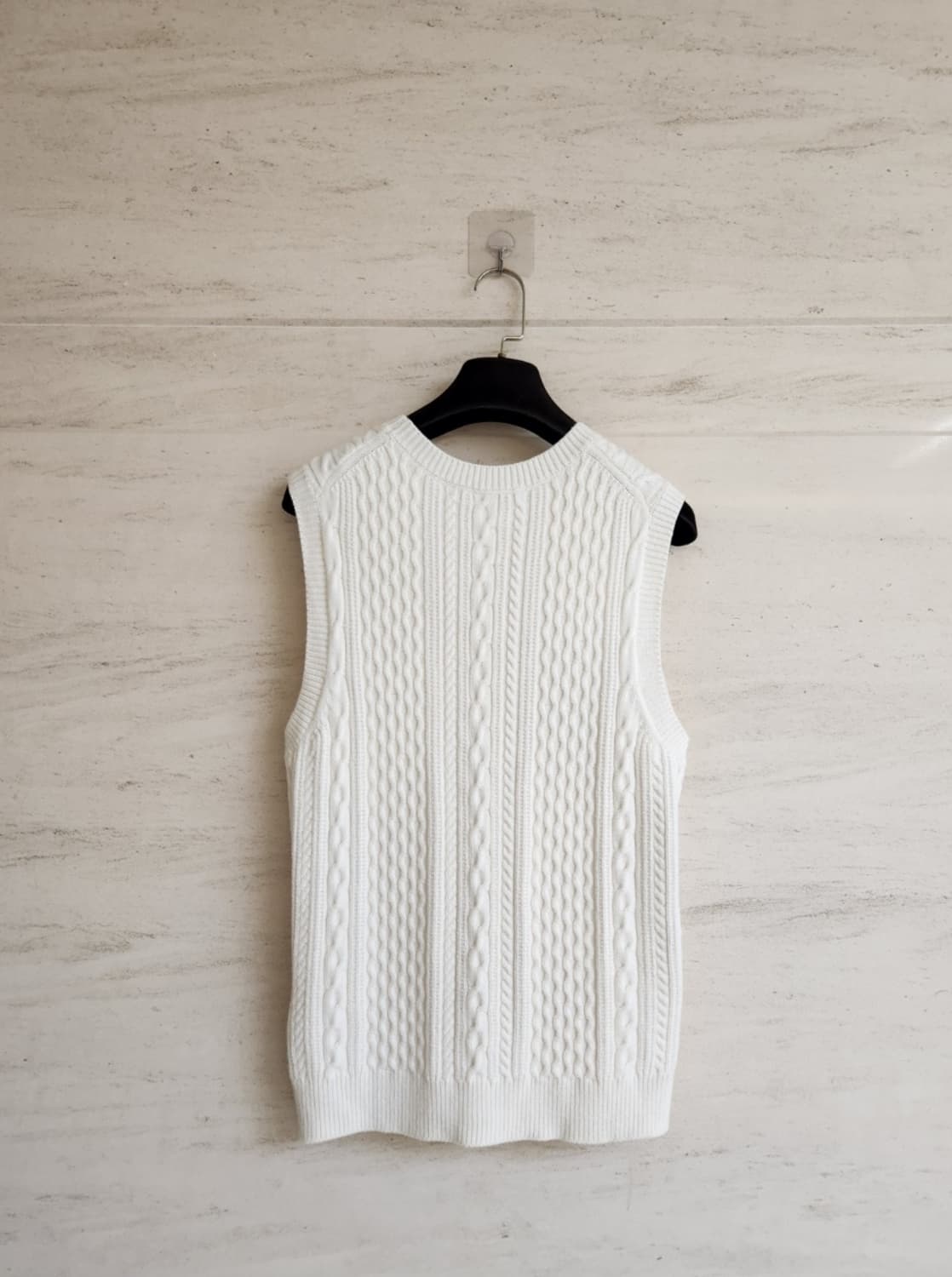 마쥬 플로럴 케이블 니트 베스트 1사이즈 상품이미지9