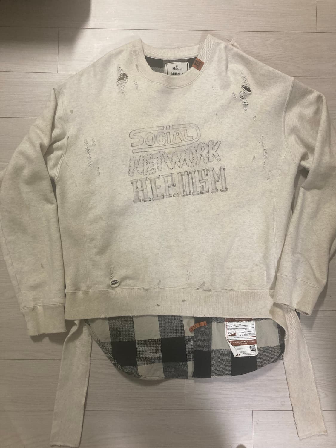 미하라 야스히로 맨투맨 셔츠 레이어드 46 팝니당 상품이미지1