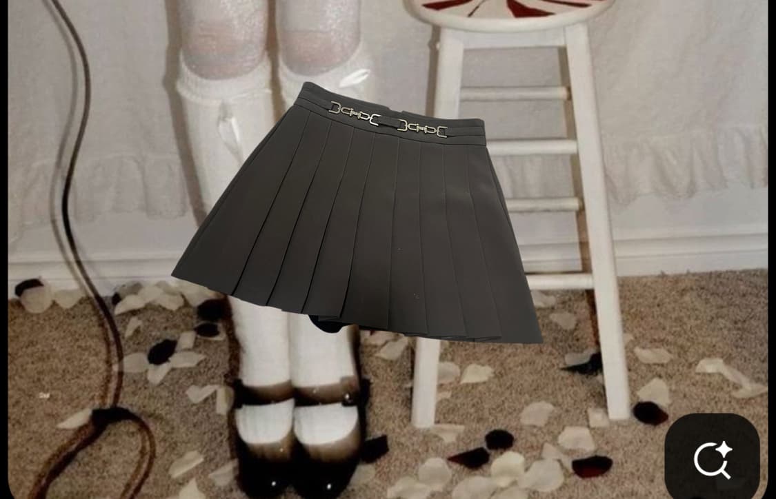 초코브라운 플리츠 스커트 상품이미지1