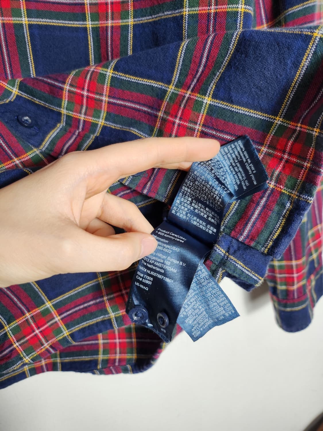 S 타미 힐피거 체크 플란넬 셔츠 상품이미지4