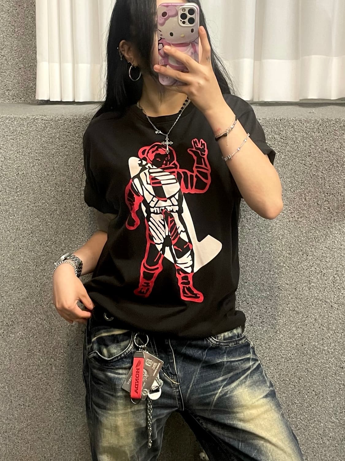 B.B.C Cosmonaut Printed Short Sleeve 상품이미지1