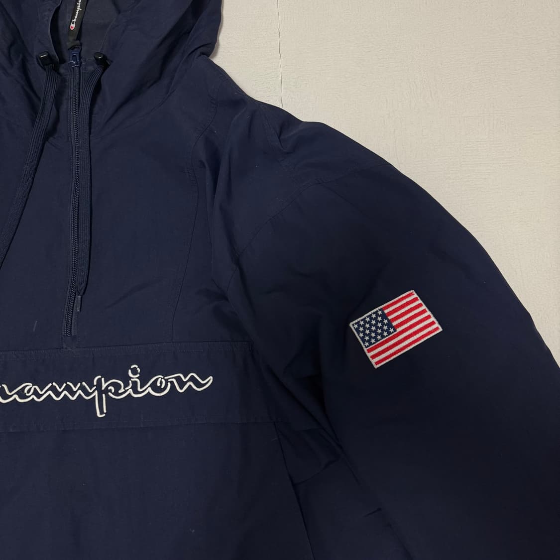 (L)챔피온 아노락 윈드브레이커 바람막이 네이비 상품이미지2