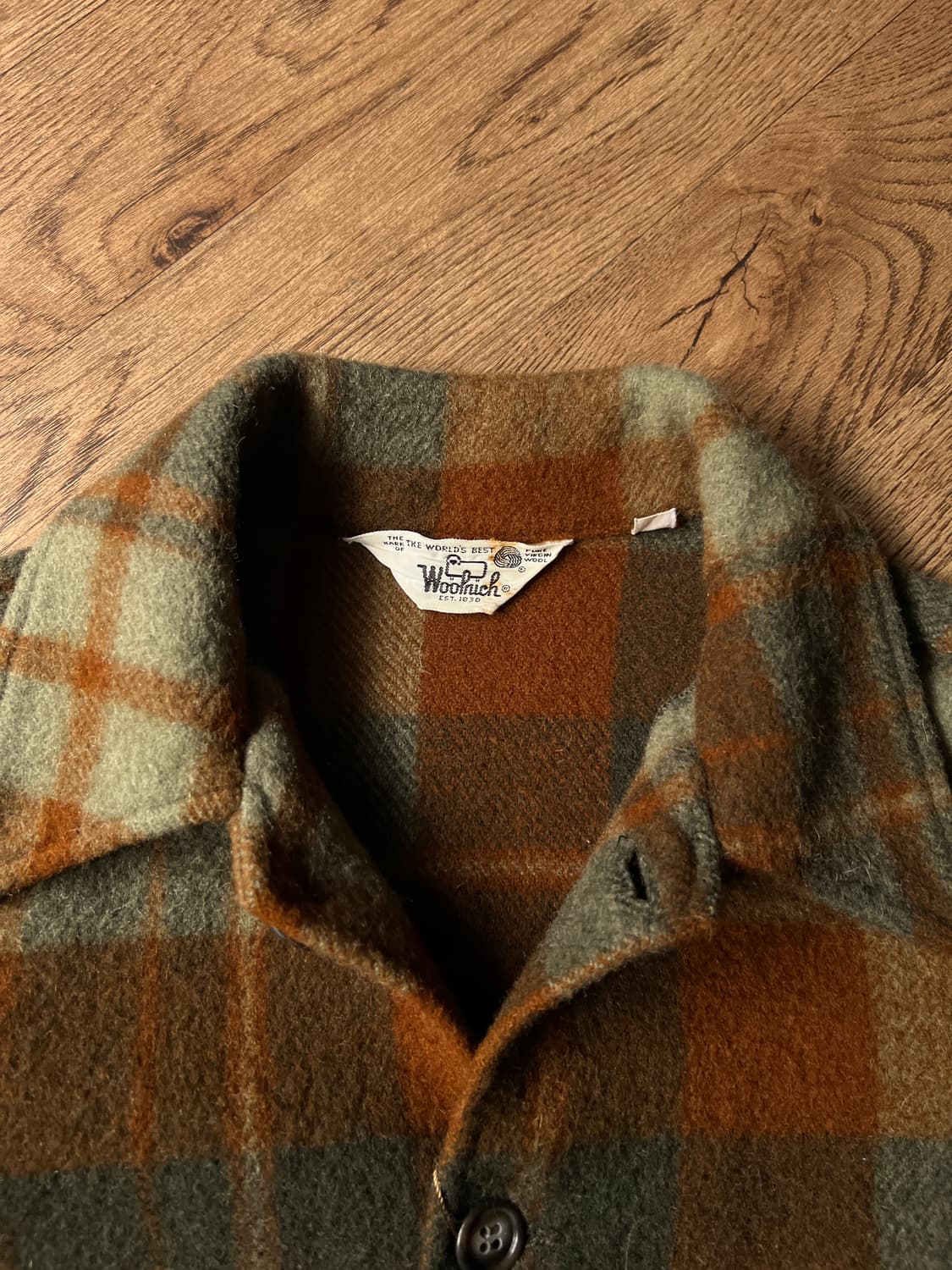 [S]70's 울리치 USA 우먼스 체크 울 셔츠 상품이미지2