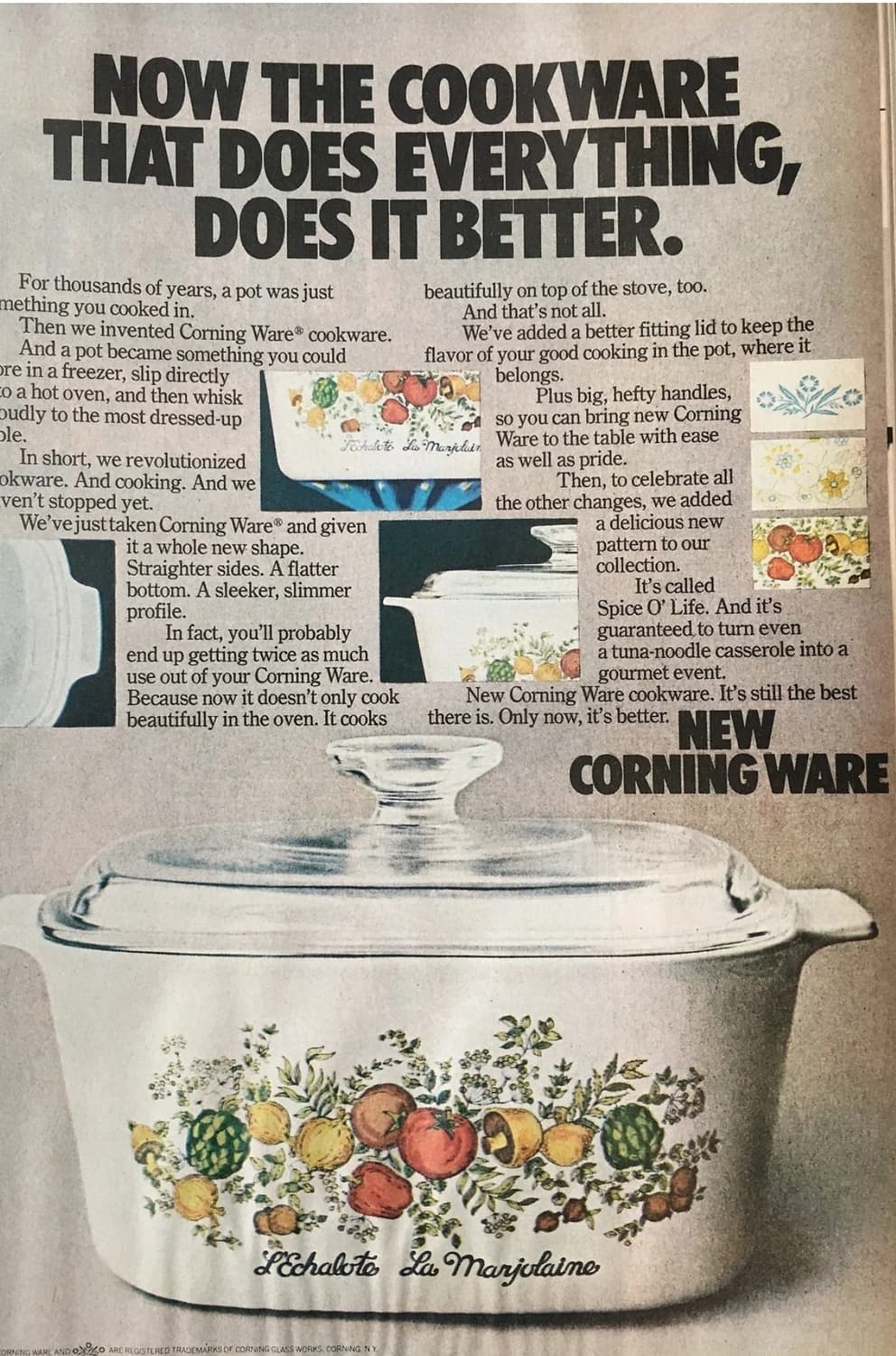 빈티지 코닝웨어 스파이스(CorningWare Spice of Life) 상품이미지4