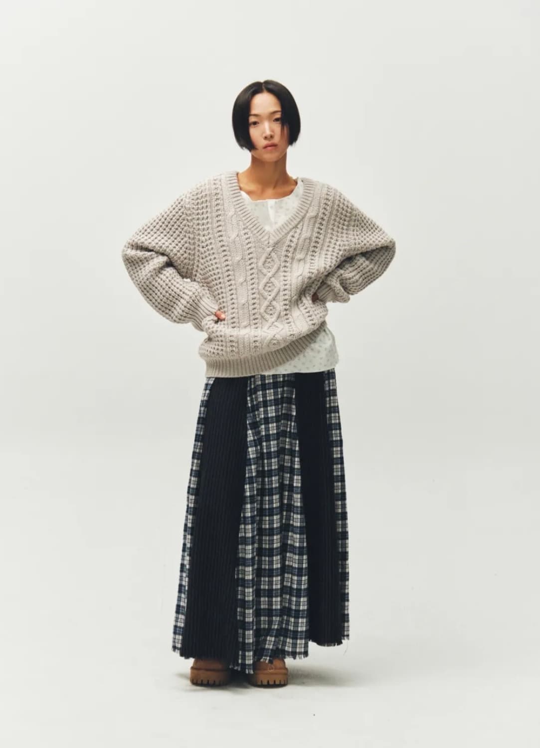 플리즈프로젝트 브이넥 니트 상품이미지2