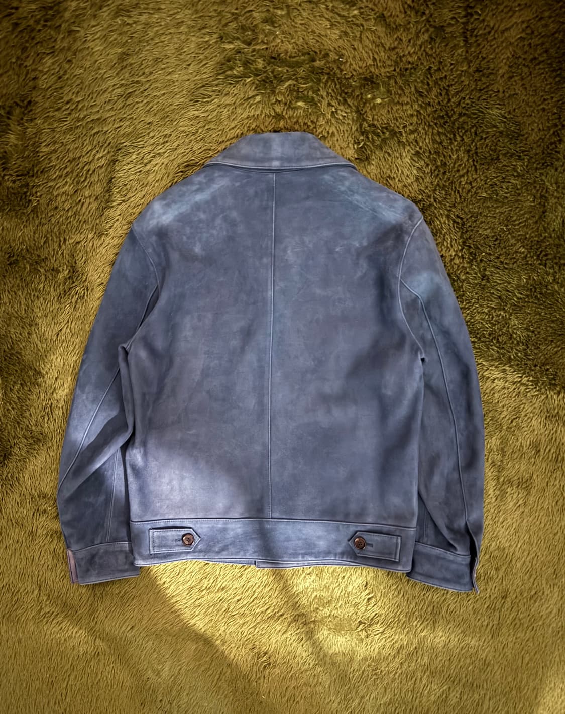 [95] SYSTEM 시스템 램스킨 스웨이드 트러커 자켓 레더 자켓 상품이미지8