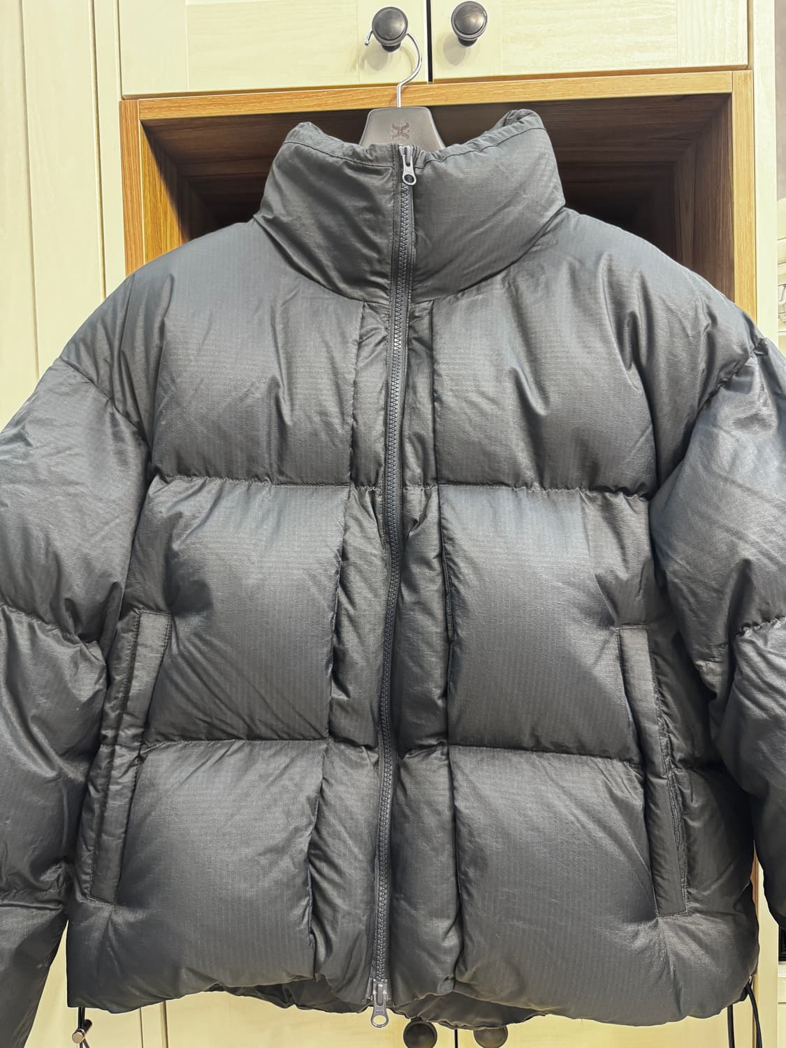 M) 인사일런스 드로스트링 립스탑 구스다운 블루그레이 상품이미지3