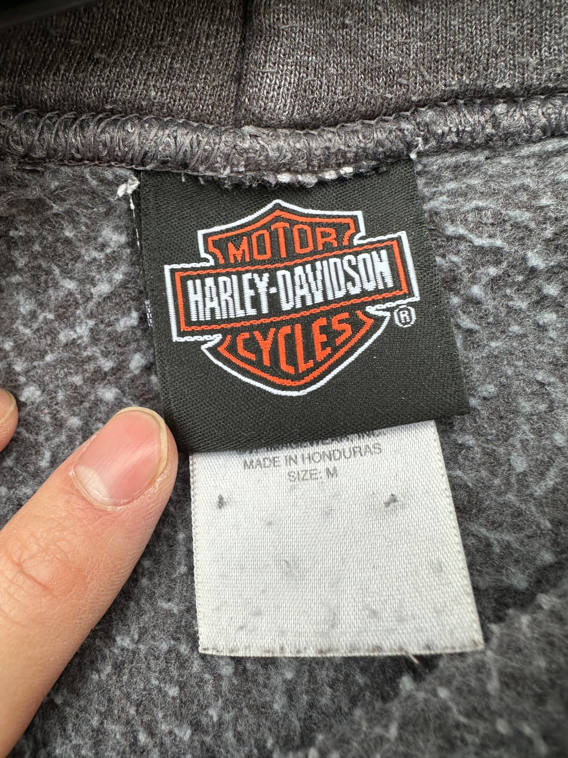 (M) 할리데이비슨 딜러샵 프린트 후드티 상품이미지5