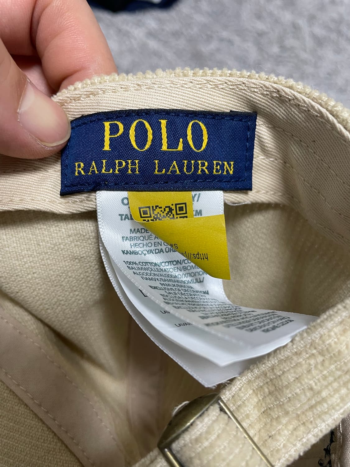 폴로Polo 네이비포니 배이지 코듀로이 캡 Free 상품이미지5