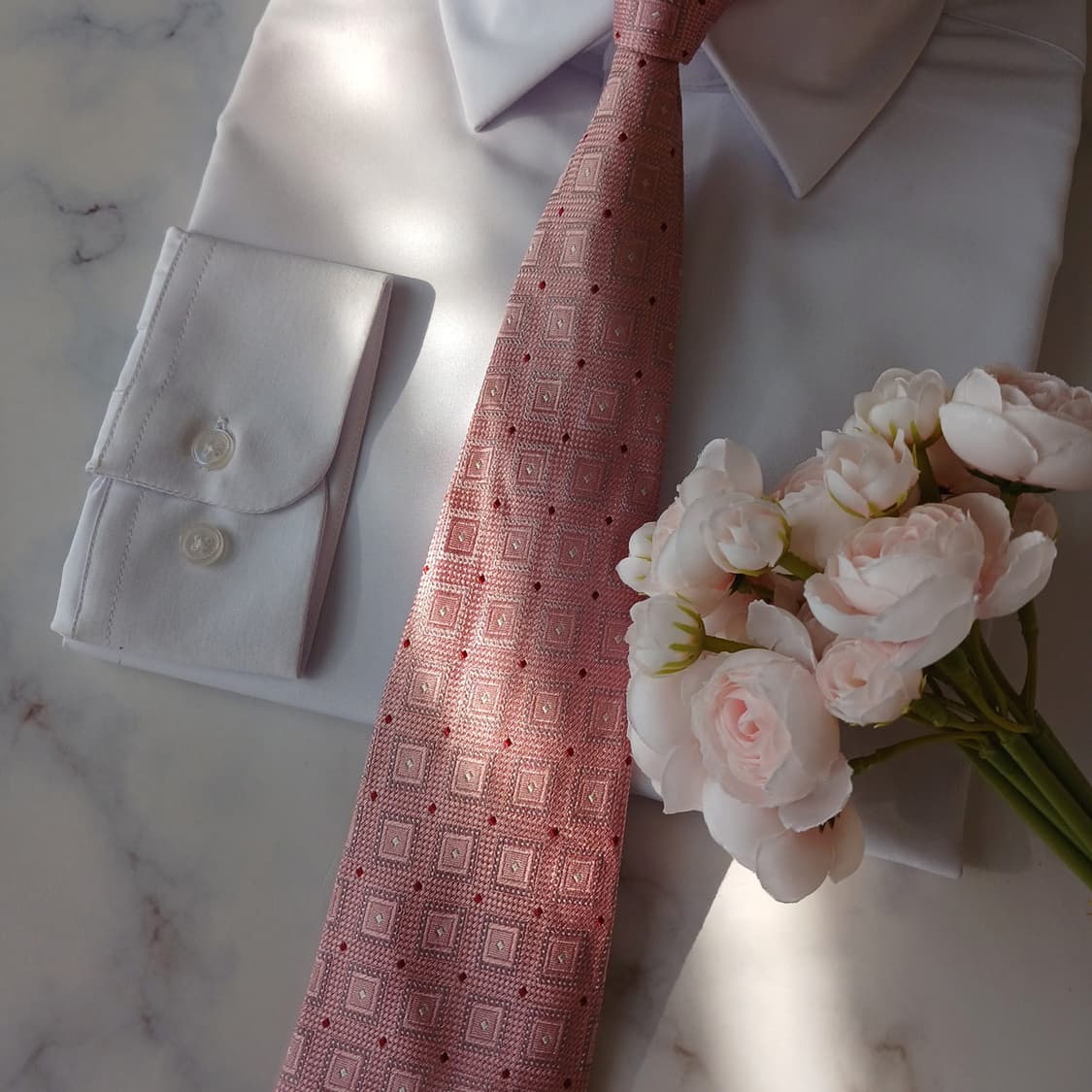 알테아 실크 핑크 자카드 넥타이 9.2cm A+등급 A18877
 상품이미지5