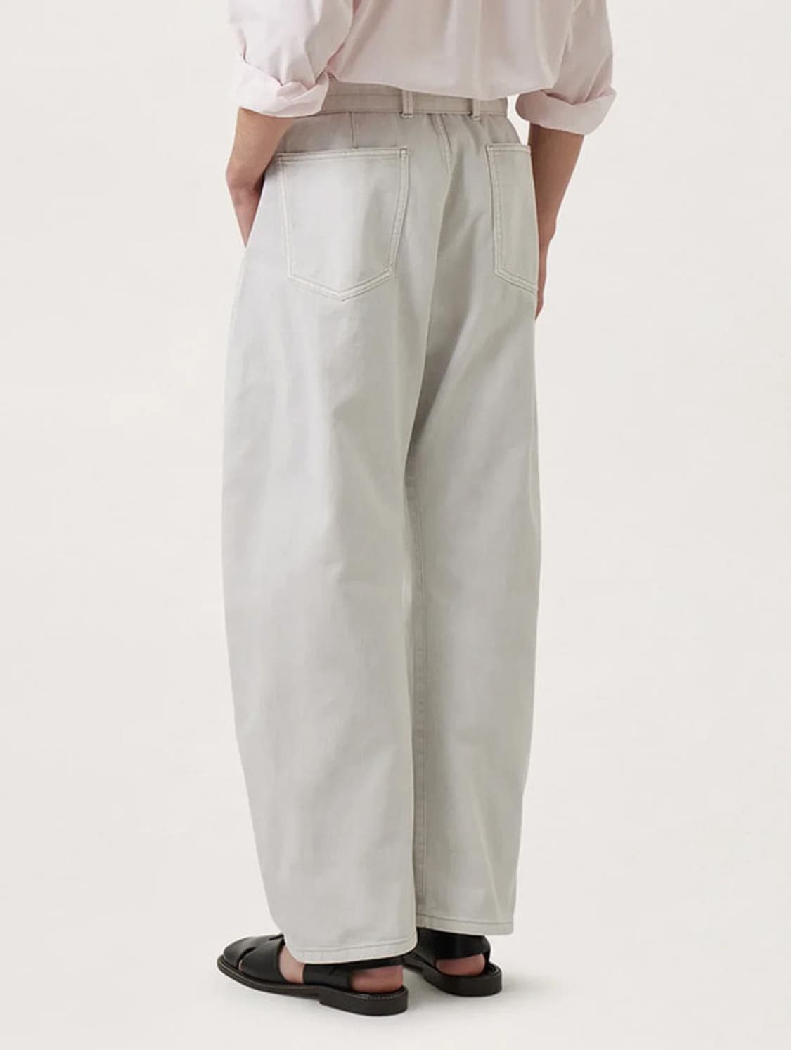 르메르 / 트위스티드 벨티드 팬츠 스노우그레이 / S 상품이미지3