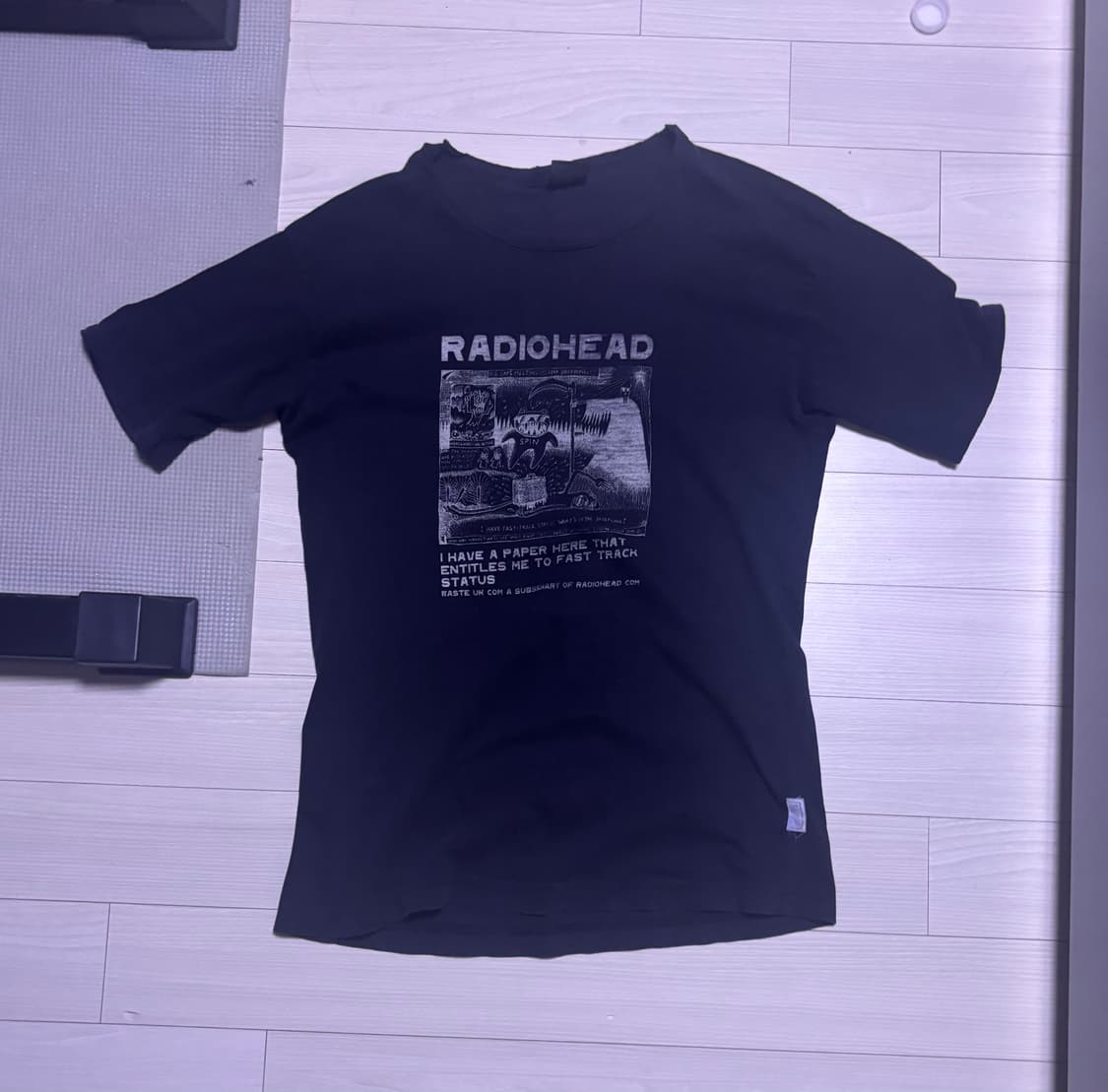 00s 빈티지 라디오헤드 키드에이 암네시악 투어티셔츠 상품이미지1