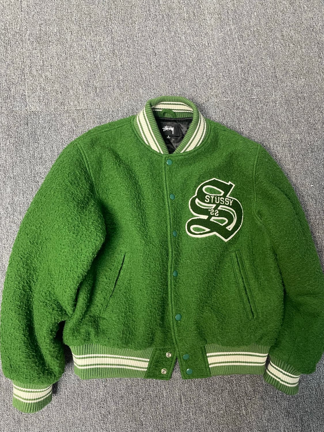 스투시 카센티노 바시티 자켓 s (실사 100-105도가능) 상품이미지1