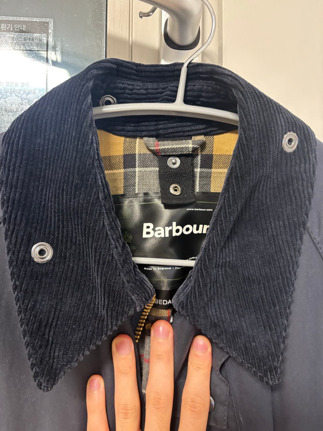 바버 비데일 네이비 40 상품이미지1