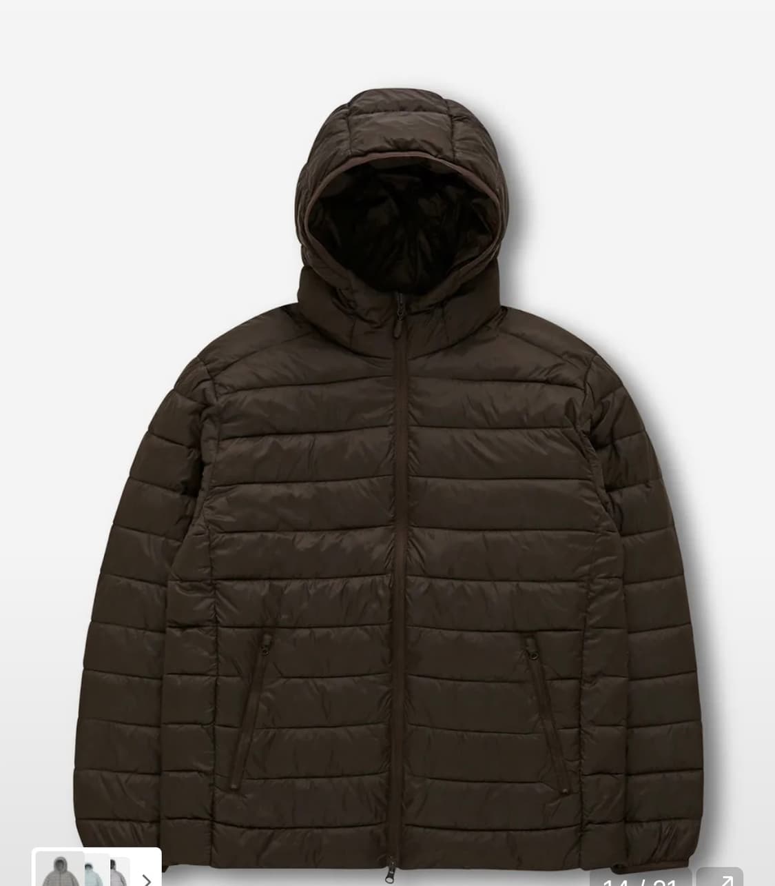 스파오 경량패딩 브라운 L 상품이미지1